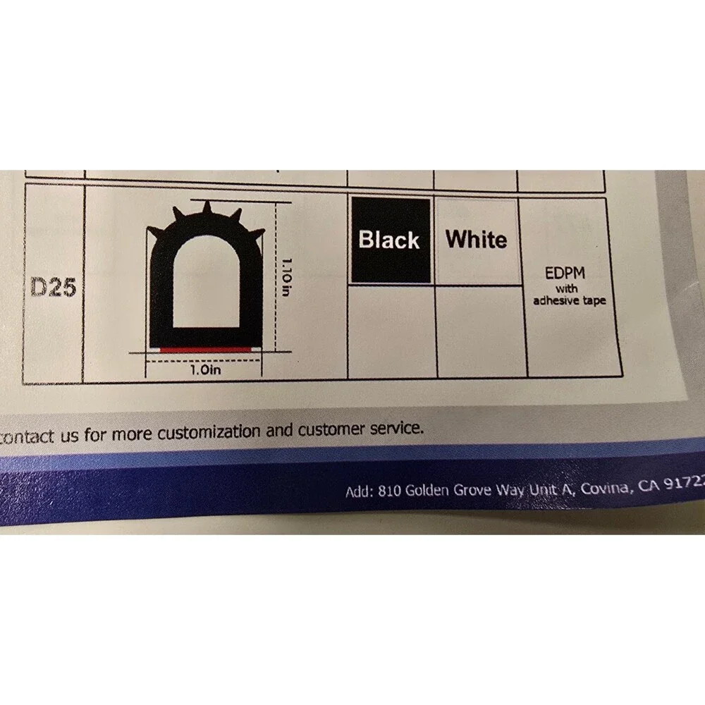 Rubber D Shape Door Seal Strip 1